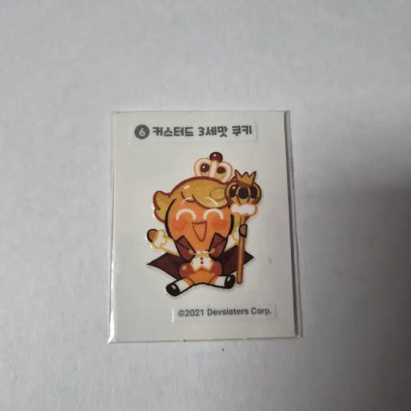 [BUNJANG] Cookie Run Kingdom Custard III Cookie Ttibu Seal / 쿠키런 킹덤 쿠킹덤 커스터드 3세맛 쿠키 커삼 띠부씰