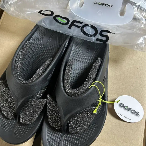[BUNJANG] OOFOS 270 Flip Flop Sandals Black (Unsealed) / 우포스 270 쪼리 플립플랍 블랙 (개봉만)