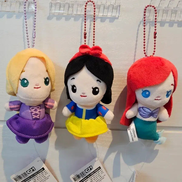 [BUNJANG] Disney Princess Mini Keychain Charm Doll / 디즈니 프린세스 미니 키체인 키링 가방고리 인형 새거