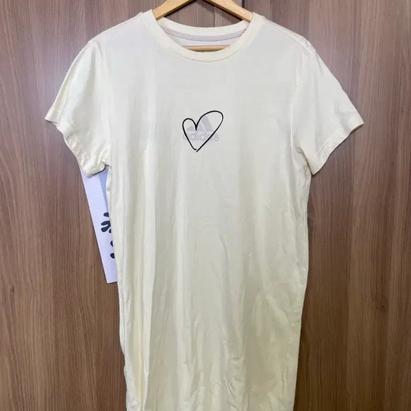 [BUNJANG] Adidas Heart Logo Short Sleeve Dress M / 아디다스 하트 로고 반팔 원피스 M