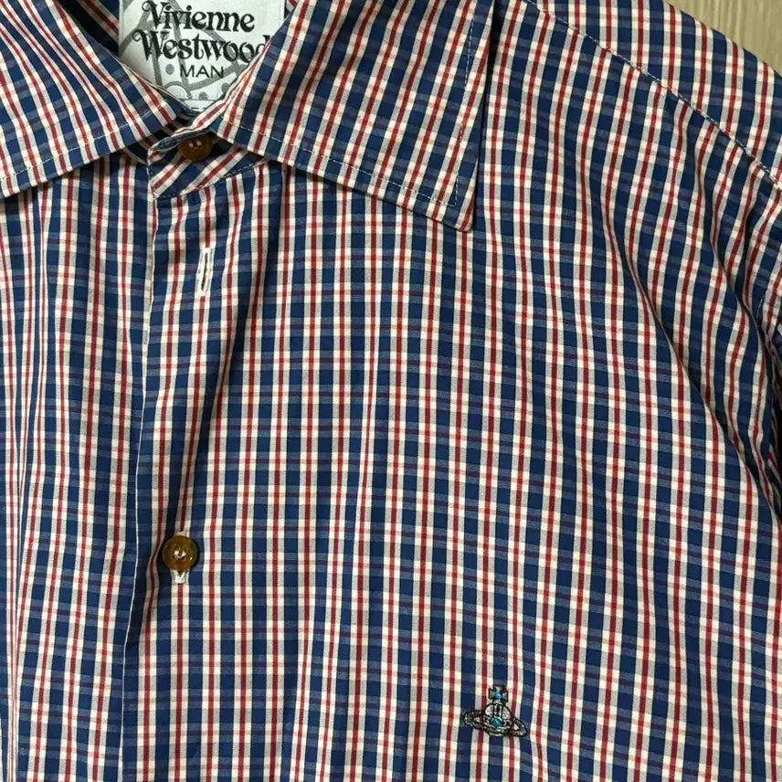 [BUNJANG] Vivienne Westwood Checkered Shirt / 비비안웨스트우드 체크셔츠