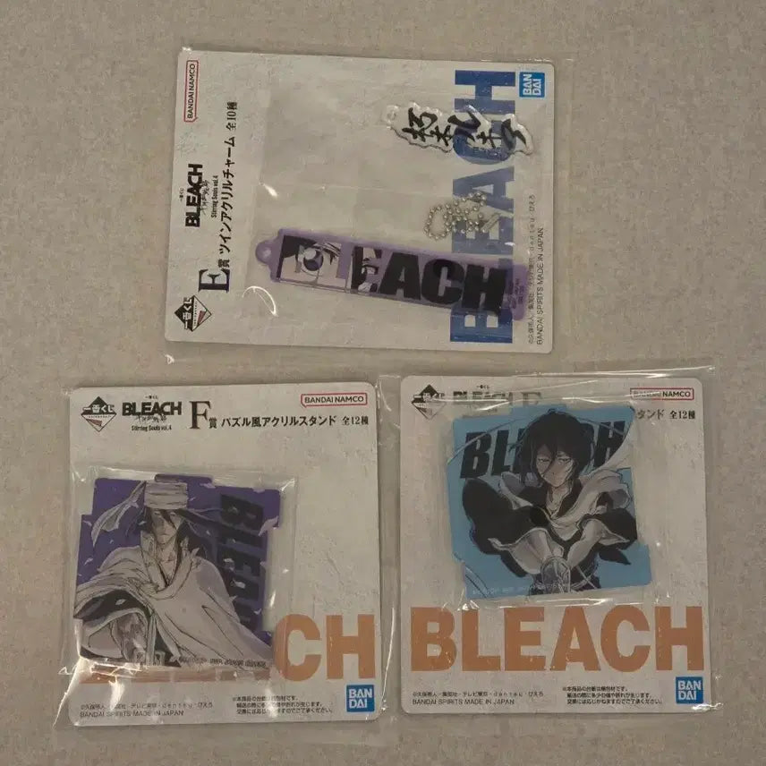[BUNJANG] Bleach Ichiban Kuji Acrylic Stand & Keychain Set / 블리치 제일복권 이치방쿠지 아크릴 3종