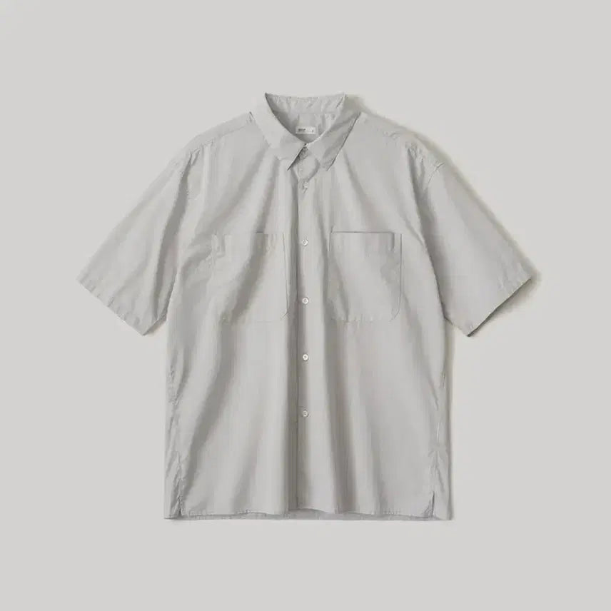 [BUNJANG] Another Office Lighter Shirt Short Sleeve Dove Gray / 어나더오피스 라이터 셔츠 반팔