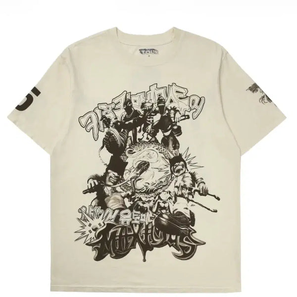 [BUNJANG] Travis Scott Circus Maximus Tour Merch T-Shirt Off-White / [L]트래비스 스캇 키르쿠스 막시무스 투어 머천 티셔츠 오프화이트