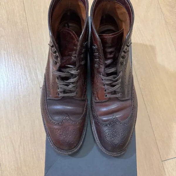 [BUNJANG] Alden San Francisco Exclusive 4461 Cordovan Wingtip Boots / 알든 샌마별주 4461 코도반 윙팁부츠 7.5
