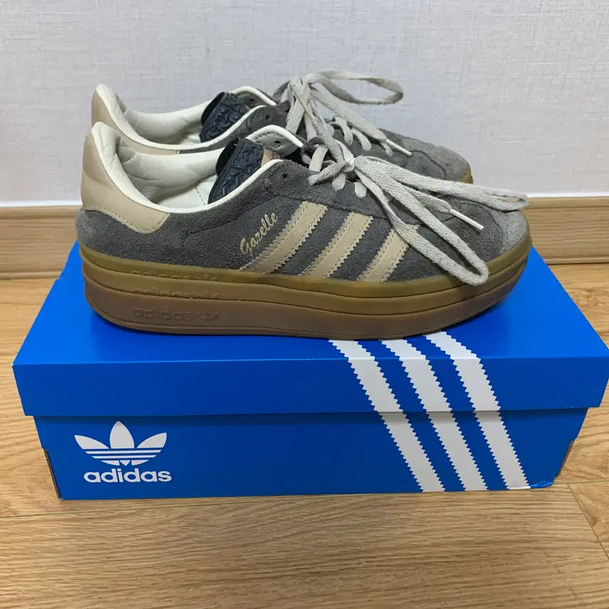 [BUNJANG] Adidas Gazelle Bold Darkjeeling / 아디다스 가젤 볼드 다크 진그레이 235