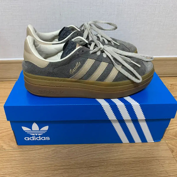[BUNJANG] Adidas Gazelle Bold Darkjeeling / 아디다스 가젤 볼드 다크 진그레이 235
