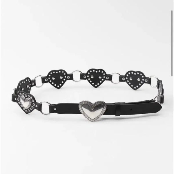 [BUNJANG] Zara Leather Heart Belt / 자라 레더 하트벨트