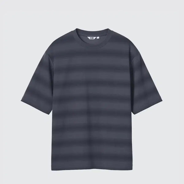 [BUNJANG] Uniqlo U Airism Striped T-Shirt / 유니클로U 에어리즘 스트라이프 반팔