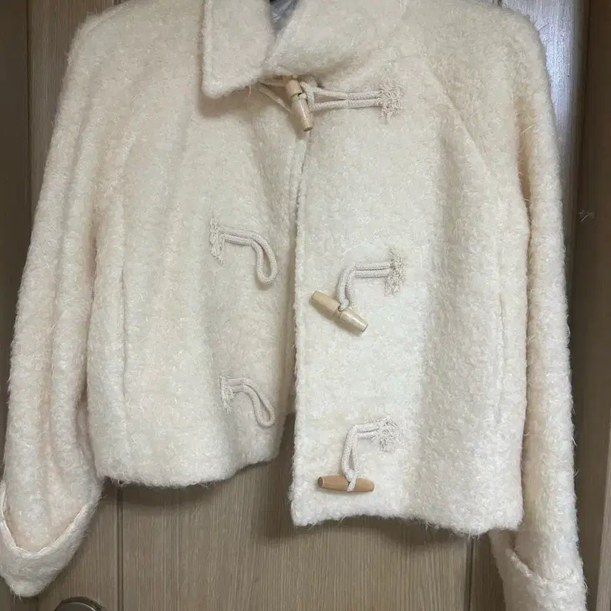 [BUNJANG] Ivory Duffle Coat / 아이보리 더플 코트
