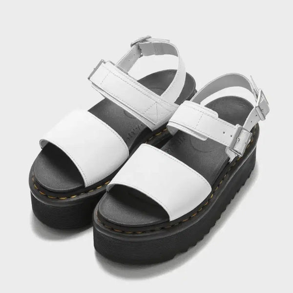 [BUNJANG] Dr. Martens Voss Quad Hydro White Sandals / 닥터마틴 보스쿼드 샌들