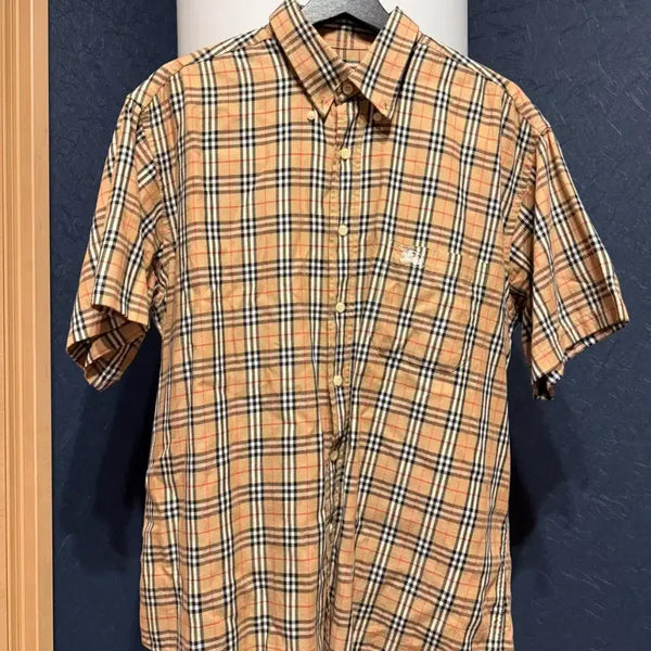 [BUNJANG] Burberry Check Short Sleeve Shirt / 버버리 체크 반팔 셔츠