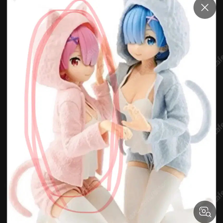 [BUNJANG] Re:Zero Ram Nekomimi Cosplay Set / 리제로 람 네코미미 코스프레