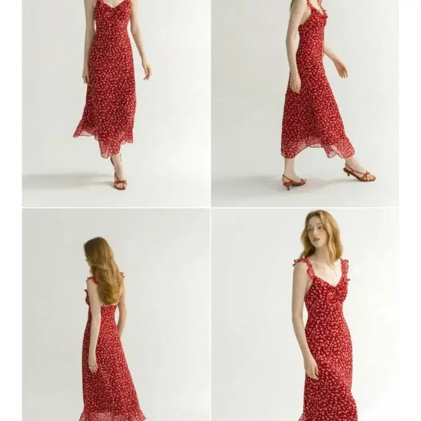 [BUNJANG] Sinsden Scarlet Frill Long Dress Size S / 신스덴 스칼렛 프릴 롱원피스 S사이즈