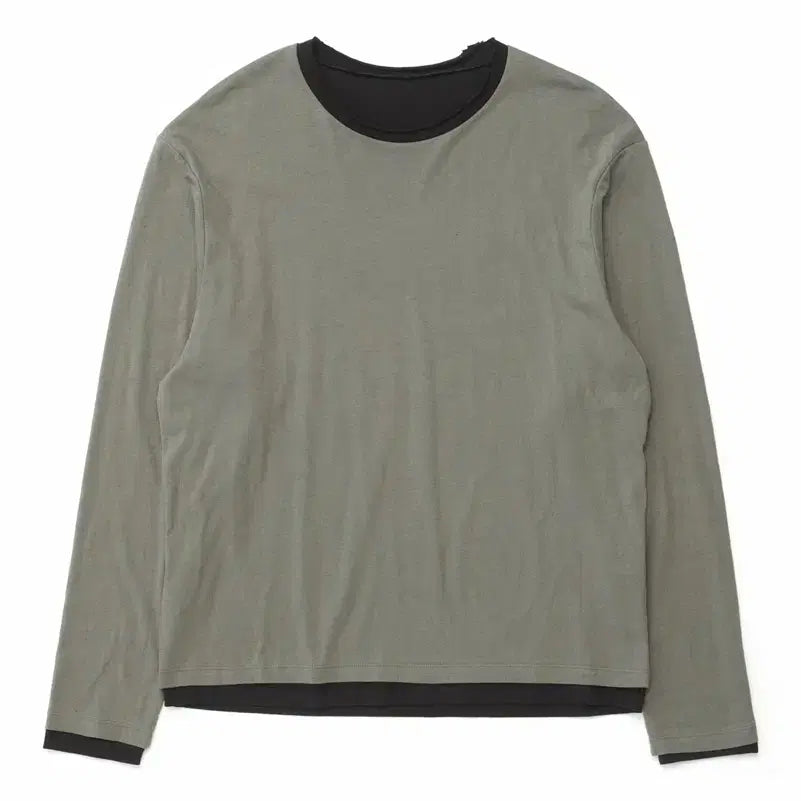 [BUNJANG] Hatching Room Two Face Ringer Tee Olive/Black / 해칭룸 Two Face Ringer Tee Olive/Black 3