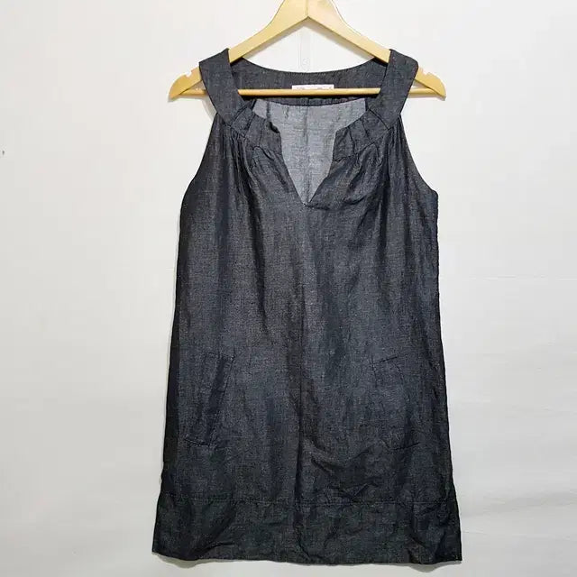 [BUNJANG] Maje Linen Denim Dress / maje 마쥬 린넨 데님 원피스