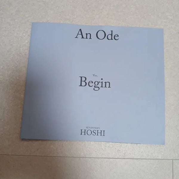 [BUNJANG] SEVENTEEN HOSHI An Ode Begin Photobook / 세븐틴 호시 An Ode Begin