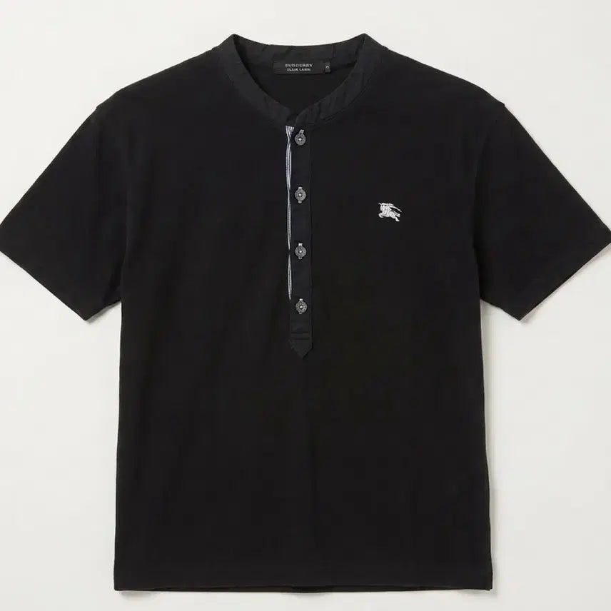 [BUNJANG] Burberry Black Label Short Sleeve Henley T-Shirt Size 2 / 버버리 블랙라벨 반팔 헨리넥 2사이즈