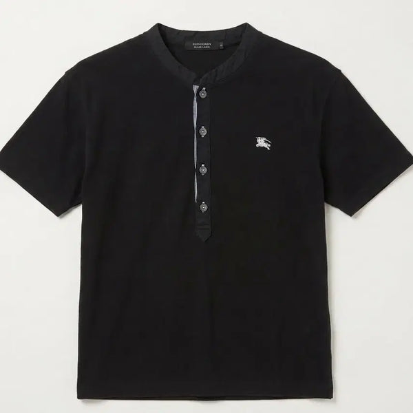 [BUNJANG] Burberry Black Label Short Sleeve Henley T-Shirt Size 2 / 버버리 블랙라벨 반팔 헨리넥 2사이즈