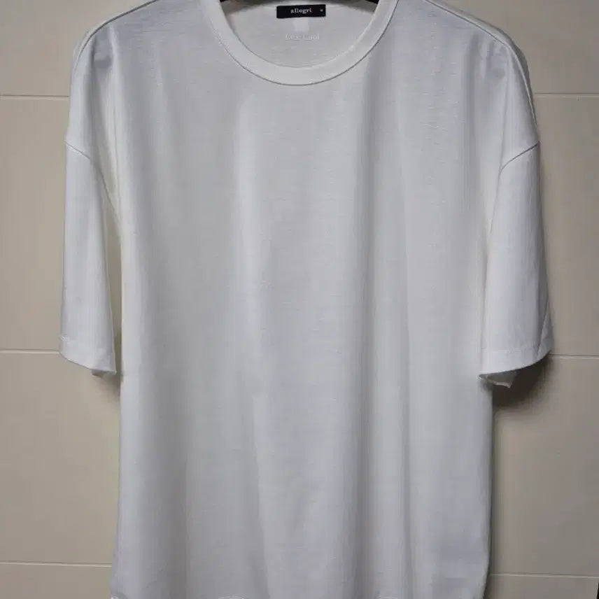 [BUNJANG] Allegri Luxcool White Semi-Oversized T-Shirt / (M) 25ss 알레그리 럭스쿨 화이트 세미오버 반팔티셔츠