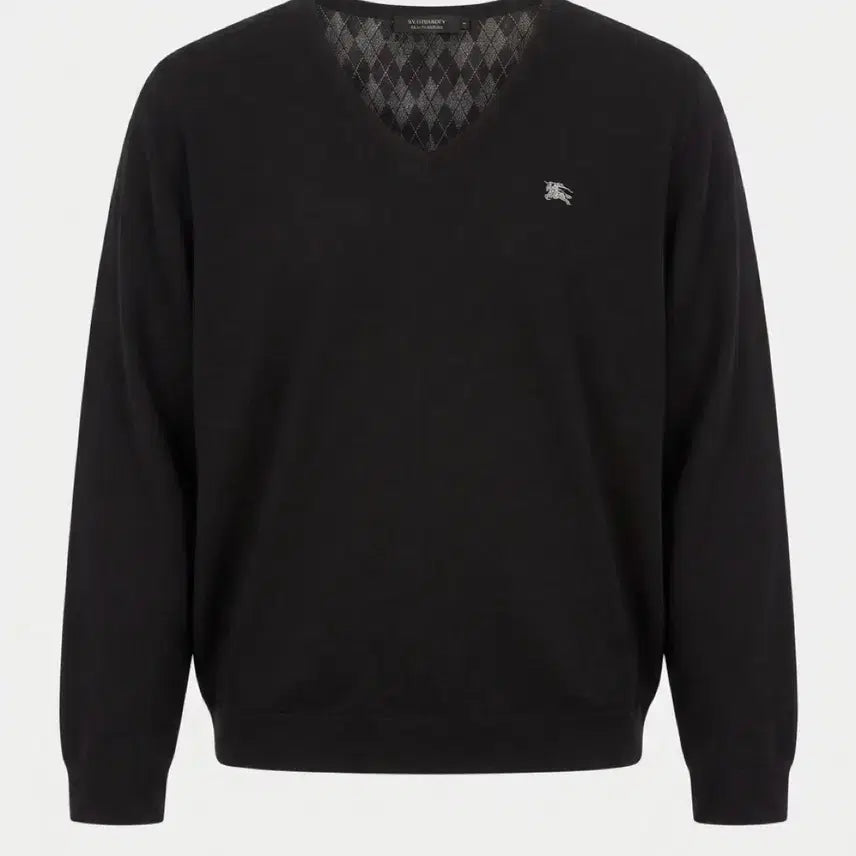 [BUNJANG] Burberry Black Label V-Neck Knit Black Size 3 / 버버리 블랙라벨 니트 블랙 3