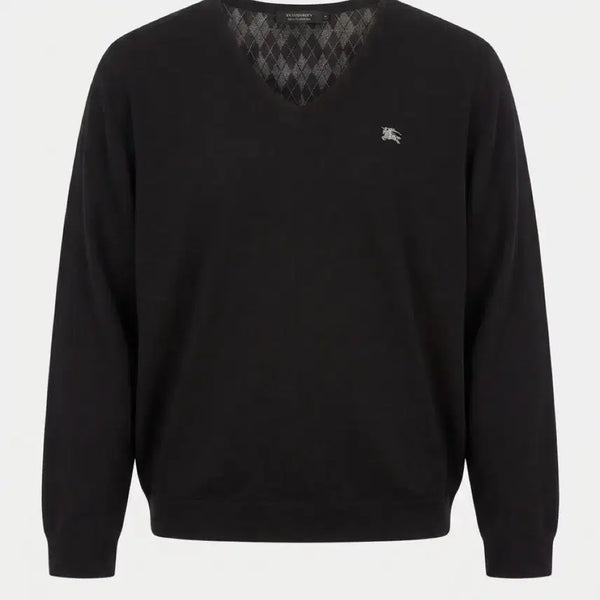 [BUNJANG] Burberry Black Label V-Neck Knit Black Size 3 / 버버리 블랙라벨 니트 블랙 3