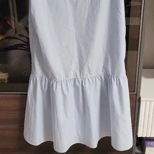 [BUNJANG] Uniqlo Cotton Blend Long Dress Sky Blue L / 유니클로 면혼방 롱원피스 하늘색 L