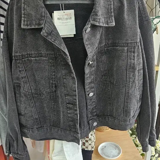 [BUNJANG] Black Denim Jacket / 데님 자켓 블랙