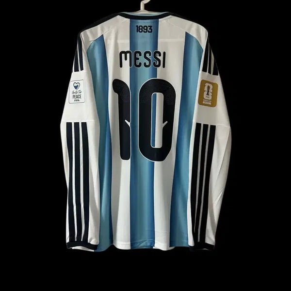 [BUNJANG] Argentina Home Long Sleeve Mesh Jersey (XL) / [국내XL] 26/28 아르헨티나 홈 긴팔 메시 유니폼