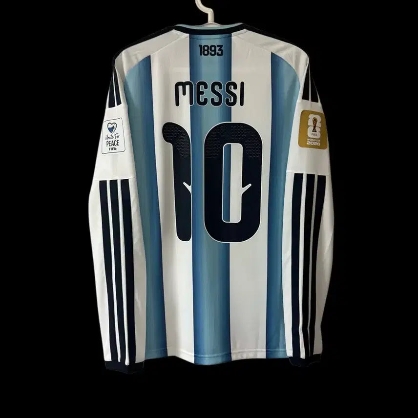 [BUNJANG] Argentina Home Long Sleeve Mesh Jersey (Domestic L) / [국내L] 26/28 아르헨티나 홈 긴팔 메시 유니폼