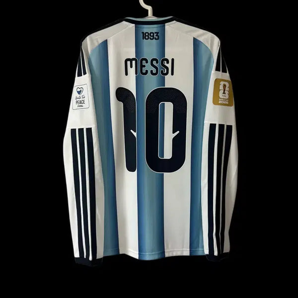 [BUNJANG] Argentina Home Long Sleeve Mesh Jersey (Domestic L) / [국내L] 26/28 아르헨티나 홈 긴팔 메시 유니폼