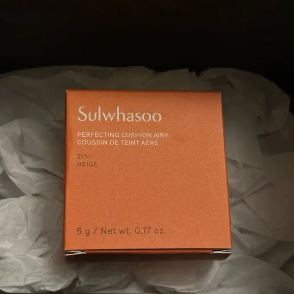[BUNJANG] Sulwhasoo Perfecting Airy Cushion 21N1 Beige 5g / (미사용 새상품) 설화수 퍼펙팅 에어리 쿠션 21N1 베이지 5g