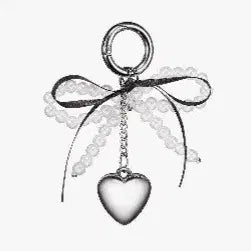 [BUNJANG] Atelier Biz Ribbon Heart Charm / 아떼 비즈 리본 하트 키링