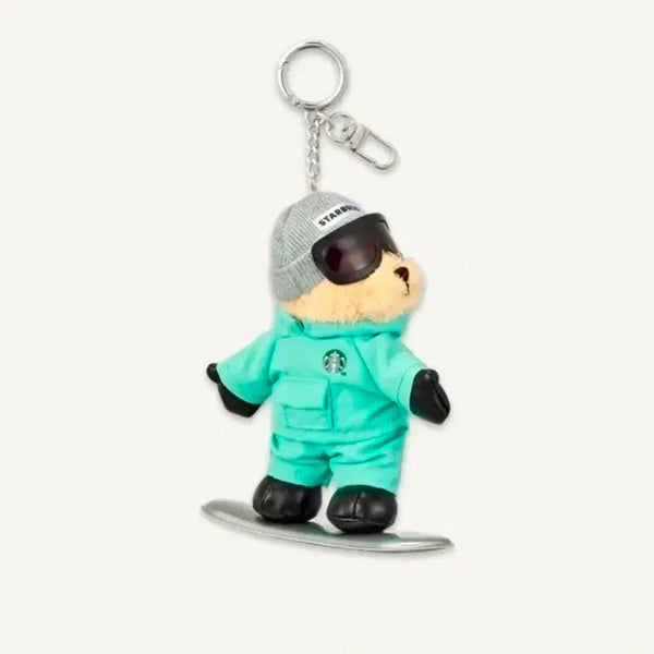 [BUNJANG] Starbucks Snowboard Bearista Keychain / 스타벅스 스노우보드 베어리스타 키체인 스벅