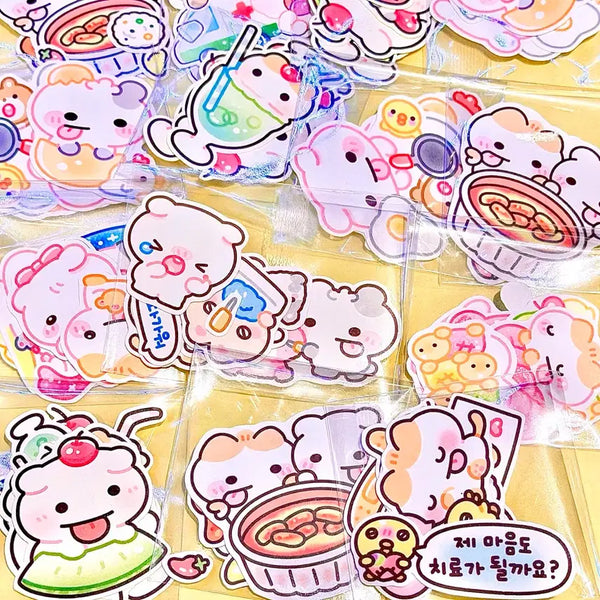 [BUNJANG] SweetTeez In-cut Sticker Set / <2+1 이벤트> [몽총님 스윗티즈 인컷] 캐릭터 인스 다꾸용 스티커