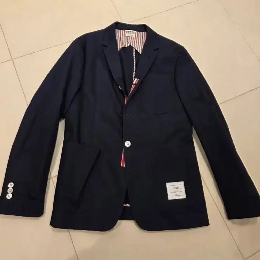 [BUNJANG] Thom Browne Navy Blazer Jacket Size 2 (Fits 95-100) / 톰브라운 블레이저 자켓(사이즈 2)95-100