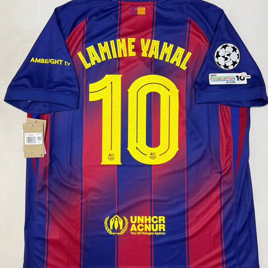 [BUNJANG] Lamine Yamal 25-26 Barcelona Home Jersey 2XL / 25-26 바르셀로나 홈 라민 야말 마킹 유니폼 2XL 택채 새 제품