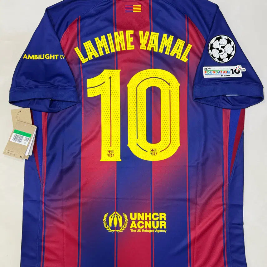 [BUNJANG] Lamine Yamal Barcelona Home Kit 25-26 XL / 25-26 바르셀로나 홈 라민 야말 마킹 유니폼 XL 택채 새 제품