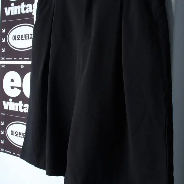 [BUNJANG] Tones 1-Tuck Banding Slack Shorts (L-XL) / (L-XL) 톤즈 반바지 팬츠 원턱 밴딩 슬랙스 놈코어-P10476