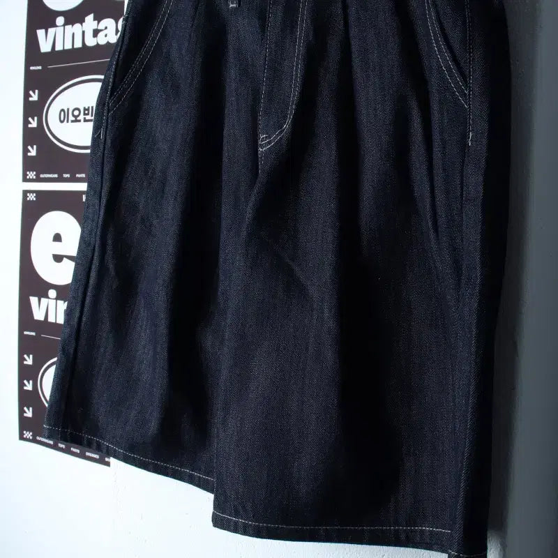 [BUNJANG] Trillion Bermuda Denim Shorts Pants (L-XL) / (L-XL) 트릴리온 반바지 팬츠 버뮤다 데님 청 생지-P10492
