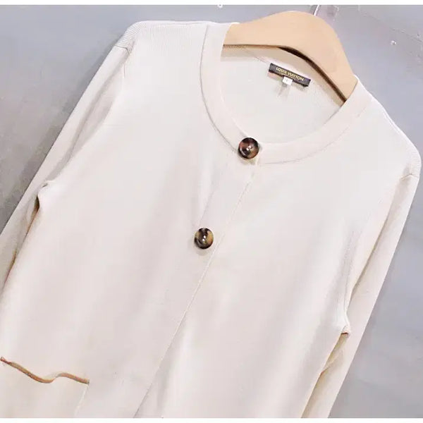 [BUNJANG] Louis Vuitton Uniform Silk Cotton Knit Cardigan Women's L / 루이비통 유니폼 실크 코튼 니트 가디건 (여성L)