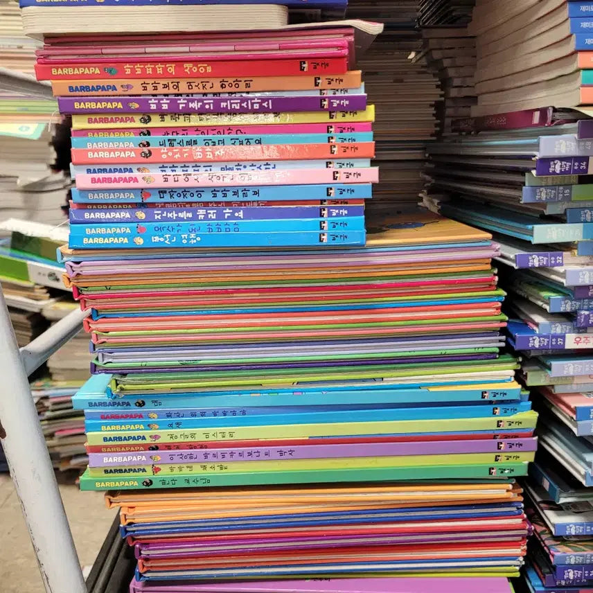 [BUNJANG] Barbapapa Light & Color 68 Volume Set Children's Used Books / 바바파파 빛글 68권 세트 어린이책 중고책