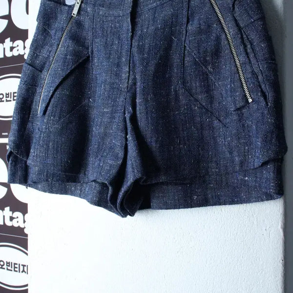 [BUNJANG] System Tweed Shorts / W(S) 시스템 반바지 팬츠 한섬 트위드 블루 유니크-P10542