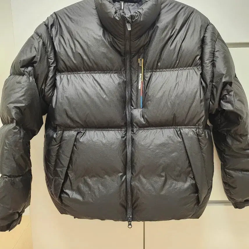 [BUNJANG] Salomon Contour Cropped Down Jacket Black XL / (W) 살로몬 컨투어 크롭 다운 자켓 블랙 XL
