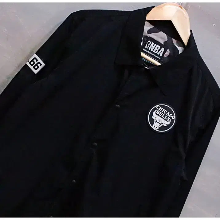 [BUNJANG] NBA Chicago Bulls Coach Jacket / NBA 시카고불스 셔츠 코치 자켓 (공용M/95)