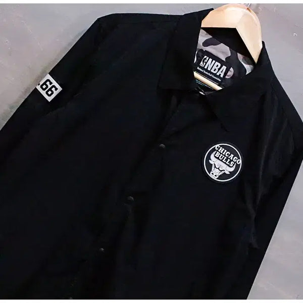 [BUNJANG] NBA Chicago Bulls Coach Jacket / NBA 시카고불스 셔츠 코치 자켓 (공용M/95)