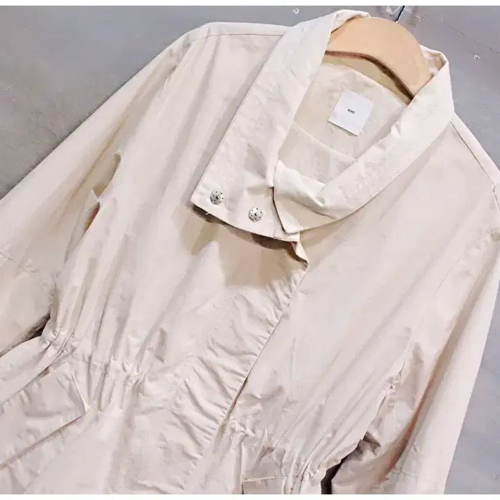 [BUNJANG] KUHO 19FW Waist String Safari Zip-Up Jacket Women's / 구호 19FW 허리 스트링 사파리 집업 자켓 (여성82-91-155)