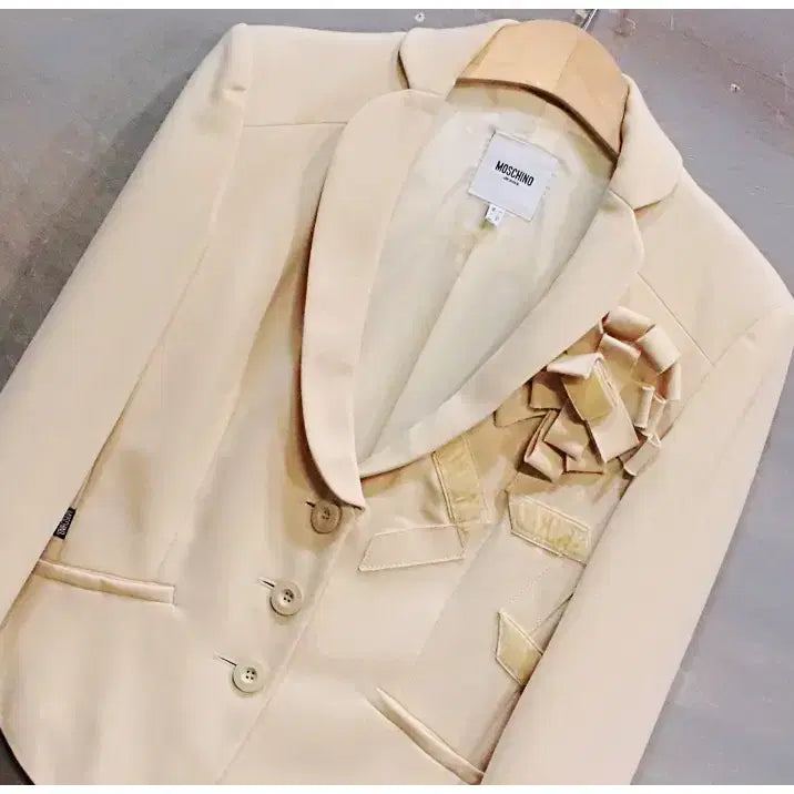 [BUNJANG] Moschino Jeans Ribbon Tailored Jacket (Women's 38) / 모스키노 진스 리본 장식 테일러드 자켓 (여성38)