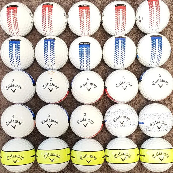 [BUNJANG] Callaway ECR Soft Golf Balls (25 Count) - Grade A+/A / 캘러웨이 ECR소프트A+/A급25개.골프공 로스트볼