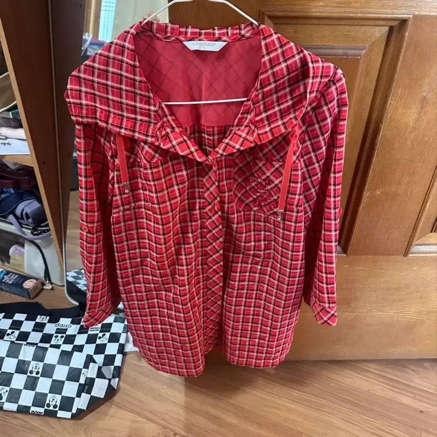 [BUNJANG] Greenjoy Plaid Shirt 95 / 그린조이 체크 남방 95